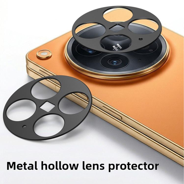 For OPPO Find N6 Kalebol Black Metal Hollow Lens Protection Ring