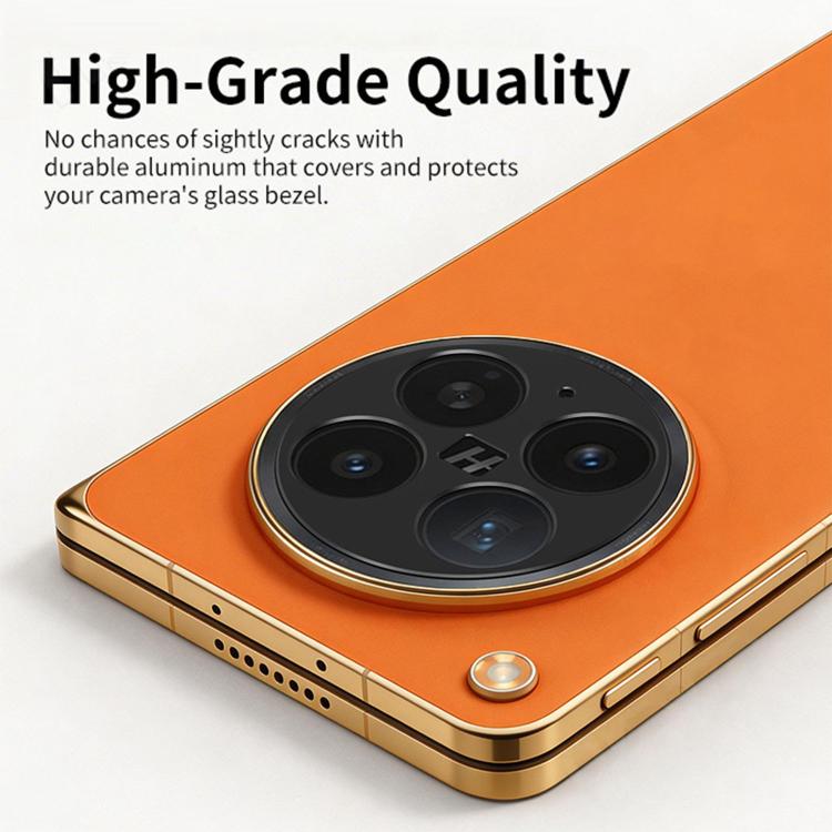 For OPPO Find N6 Kalebol Black Metal Hollow Lens Protection Ring