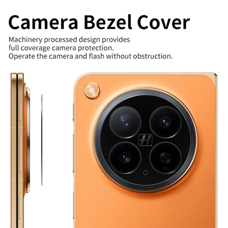 For OPPO Find N6 Kalebol Black Metal Hollow Lens Protection Ring
