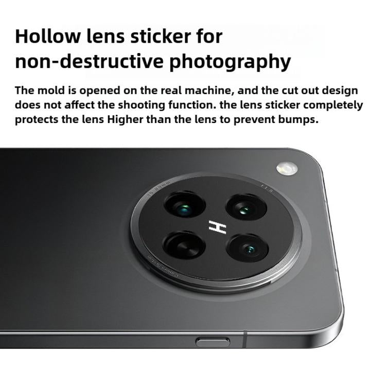 For OPPO Find X8 Ultra Kalebol Black Metal Hollow Lens Protection Ring