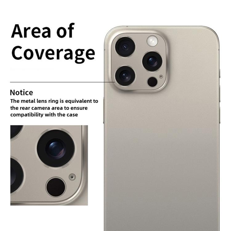For iPhone 13  Kalebol Metal Hollow Lens Protection Ring
