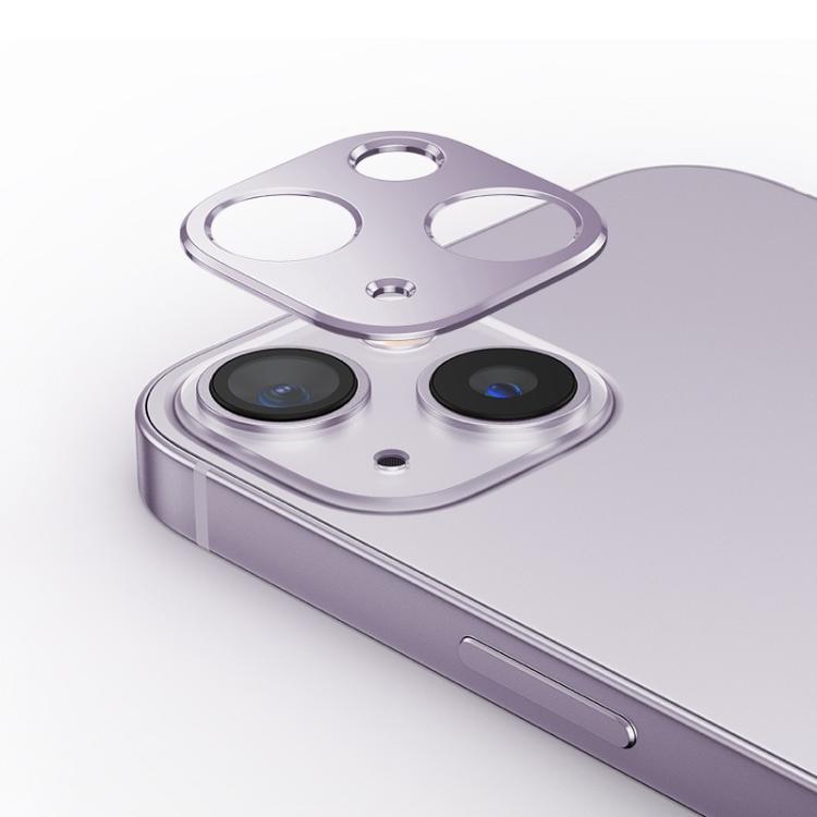 For iPhone 14 Kalebol Metal Hollow Lens Protection Ring