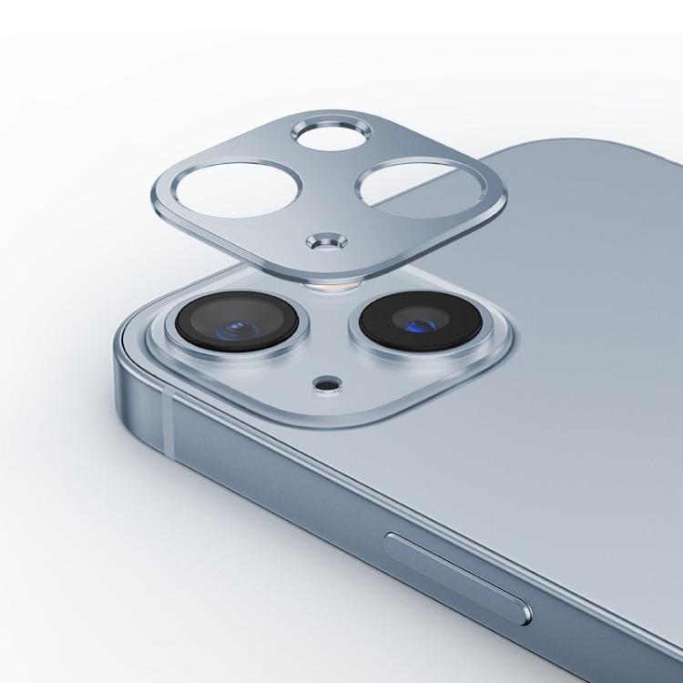 For iPhone 14 Plus Kalebol Metal Hollow Lens Protection Ring
