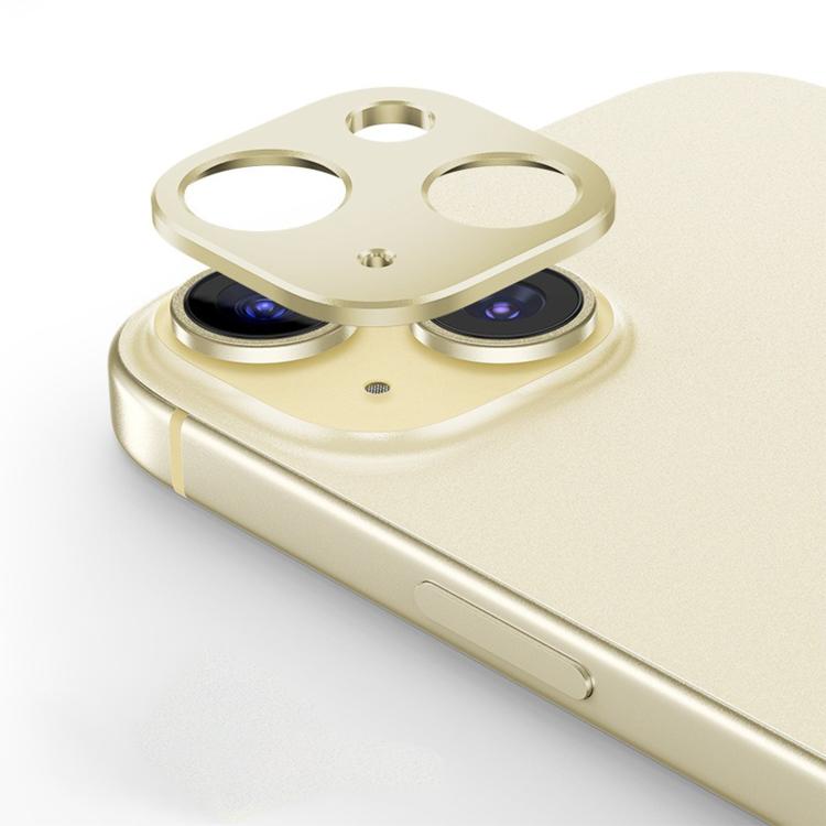 For iPhone 15 Plus Kalebol Metal Hollow Lens Protection Ring