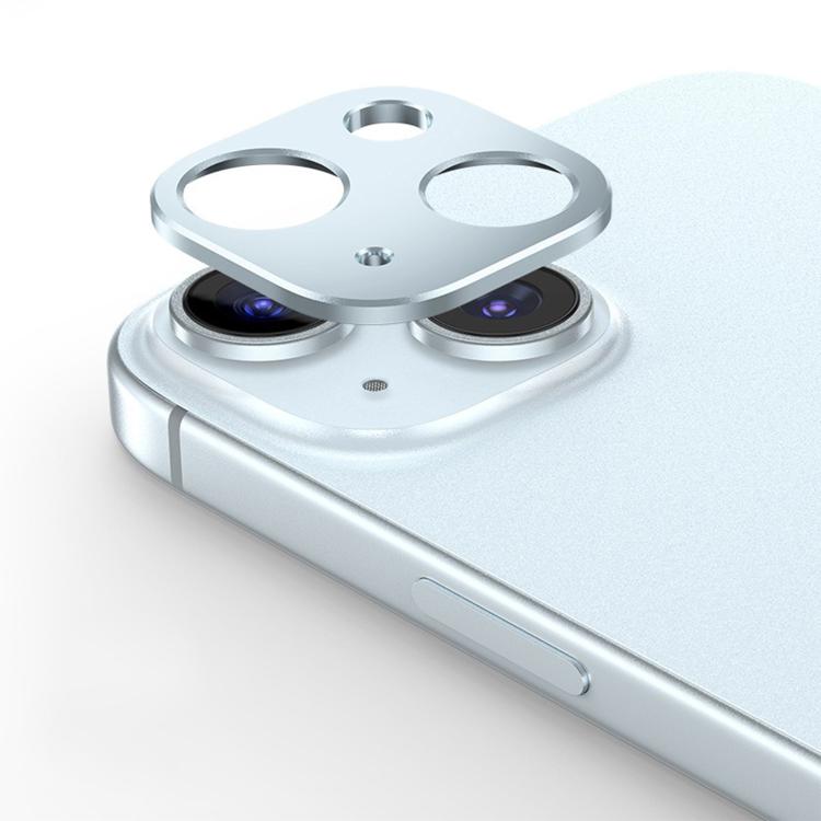 For iPhone 15 Kalebol Metal Hollow Lens Protection Ring