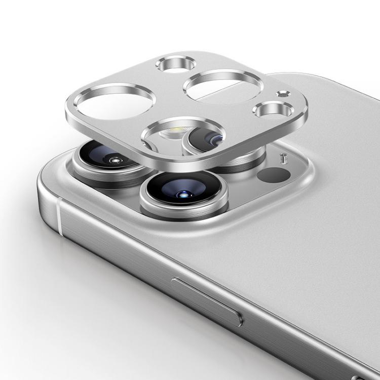 For iPhone 16 Pro Kalebol Metal Hollow Lens Protection Ring