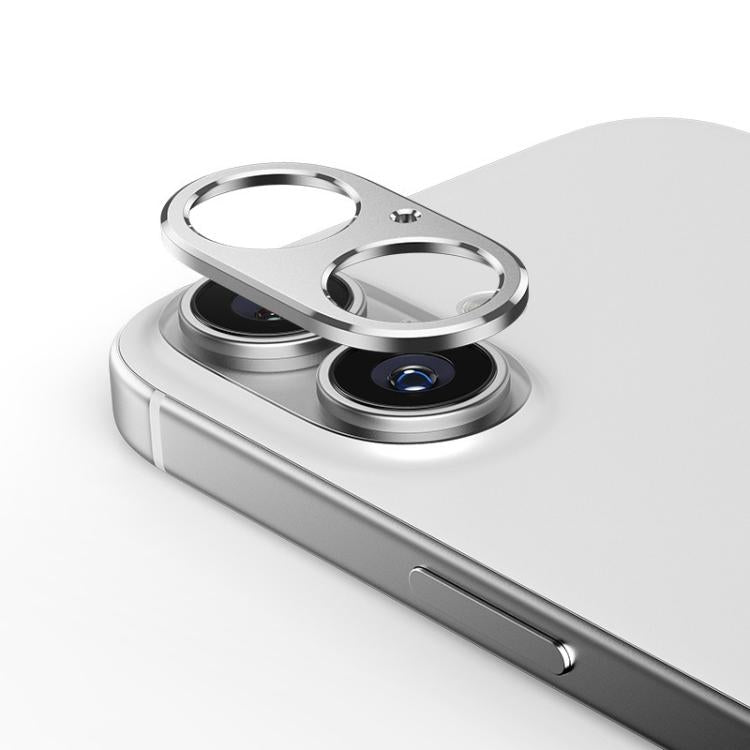 For iPhone 16 Plus Kalebol Metal Hollow Lens Protection Ring