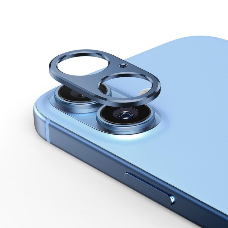 For iPhone 16 Kalebol Metal Hollow Lens Protection Ring