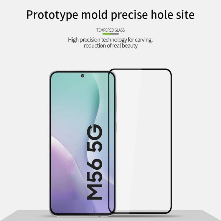For Galaxy M56 5G MOFI 9H 2.5D Full Screen Tempered Glass Film - Black