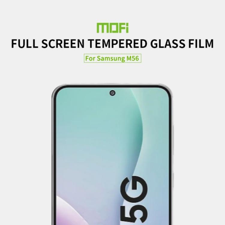 For Galaxy M56 5G MOFI 9H 2.5D Full Screen Tempered Glass Film - Black
