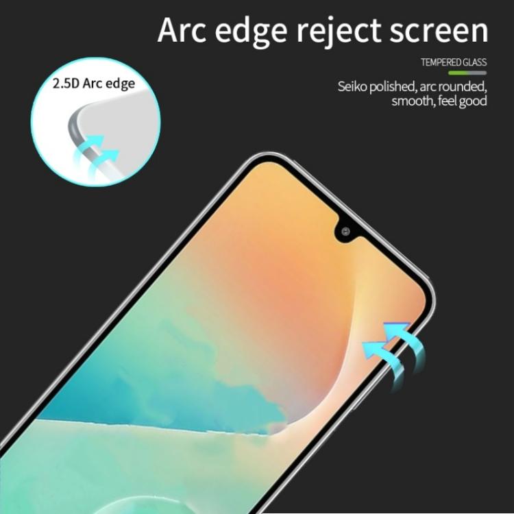 For Galaxy M36 5G MOFI 9H 2.5D Full Screen Tempered Glass Film - Black