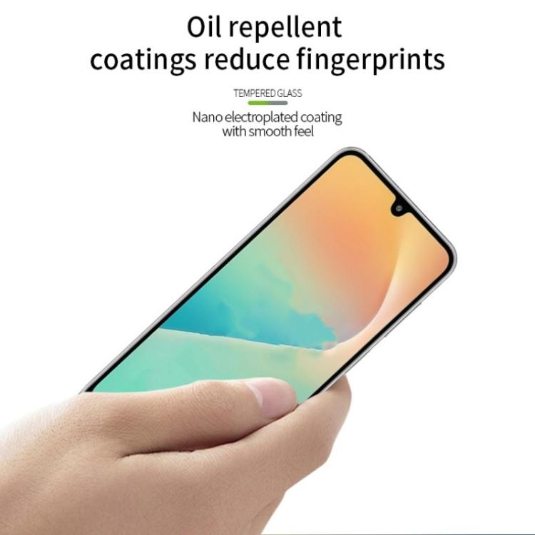 For Galaxy M36 5G MOFI 9H 2.5D Full Screen Tempered Glass Film - Black