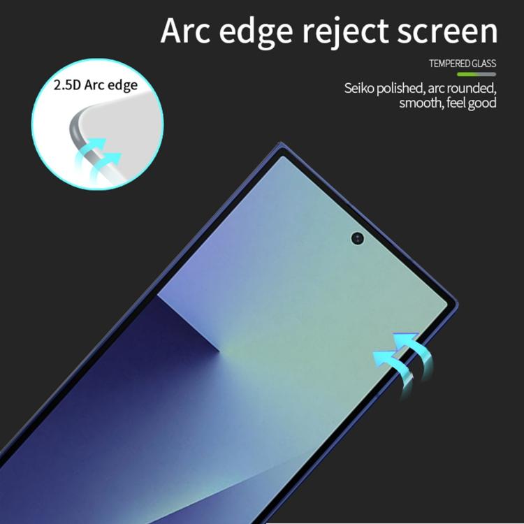 For Galaxy Z Fold7 Outer Screen MOFI 9H 2.5D Full Screen Tempered Glass Film - Black