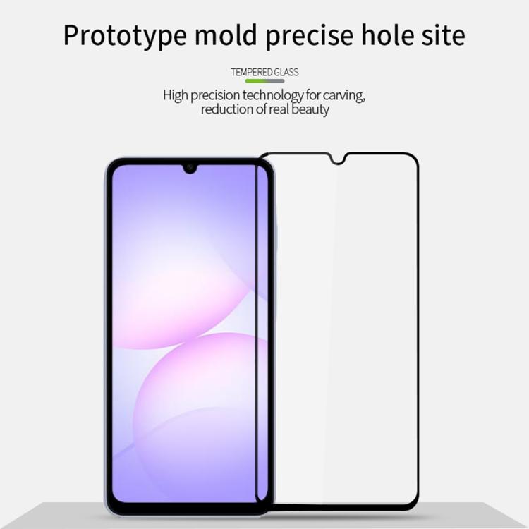 For Galaxy A07 MOFI 9H 2.5D Full Screen Tempered Glass Film - Black