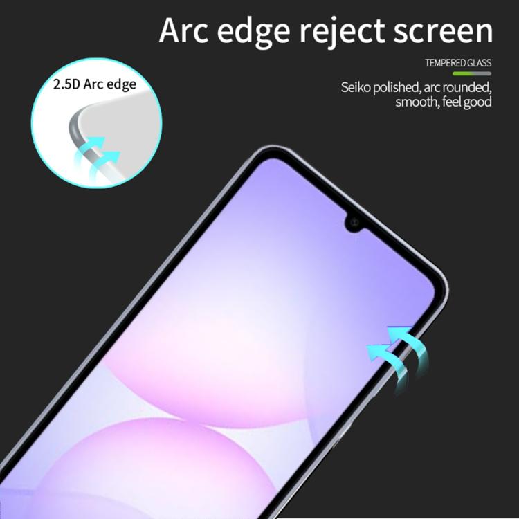 For Galaxy A07 MOFI 9H 2.5D Full Screen Tempered Glass Film - Black