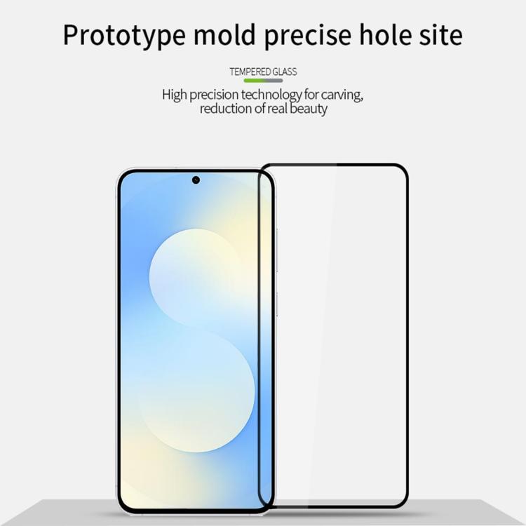 For Galaxy S25 FE 5G MOFI 9H 2.5D Full Screen Tempered Glass Film - Black