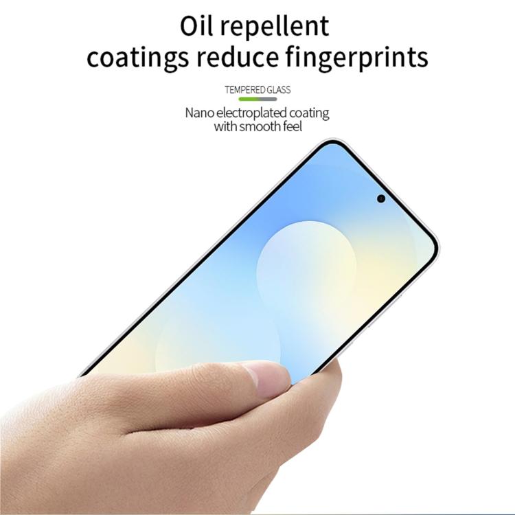 For Galaxy S25 FE 5G MOFI 9H 2.5D Full Screen Tempered Glass Film - Black