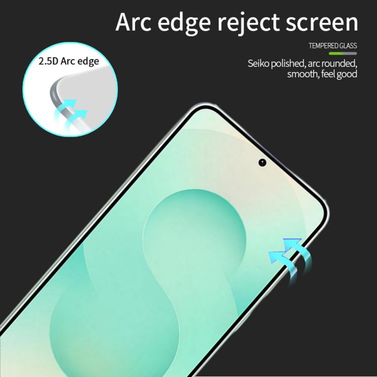 For Galaxy S26+ 5G Unlock MOFI 9H 2.5D Full Screen Tempered Glass Film - Black