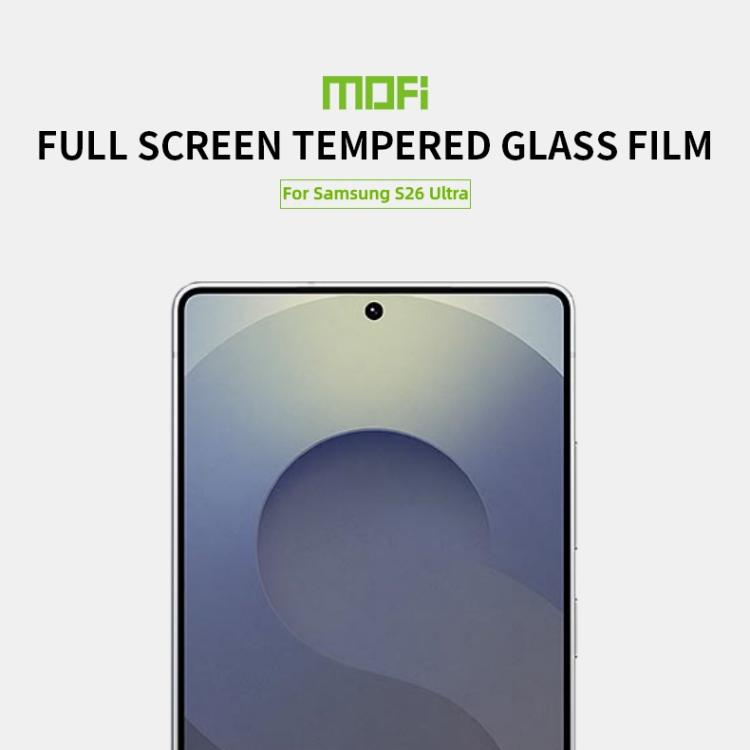 For Galaxy S26 Ultra 5G Unlock MOFI 9H 2.5D Full Screen Tempered Glass Film - Black