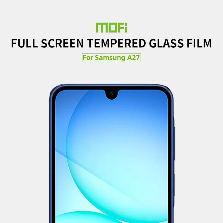 For Galaxy A27 5G MOFI 9H 2.5D Full Screen Tempered Glass Film - Black