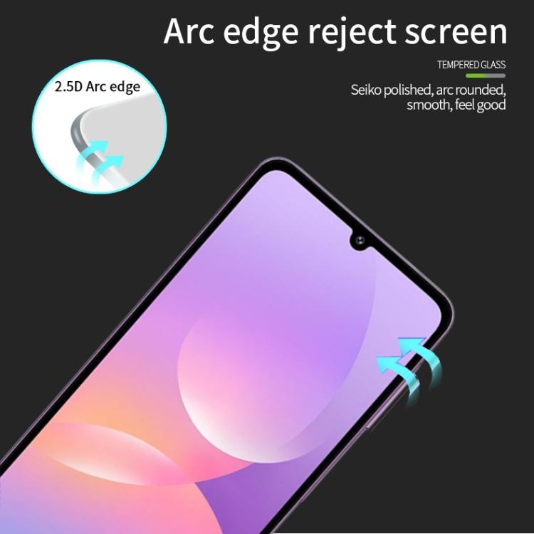 For Galaxy M17e MOFI 9H 2.5D Full Screen Tempered Glass Film - Black