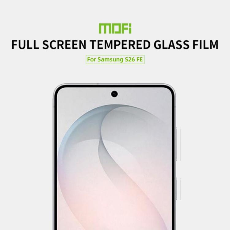 For Galaxy S26 FE 5G MOFI 9H 2.5D Full Screen Tempered Glass Film - Black