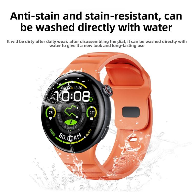 For vivo Watch 5 Reverse Buckle Silicone Watch Band