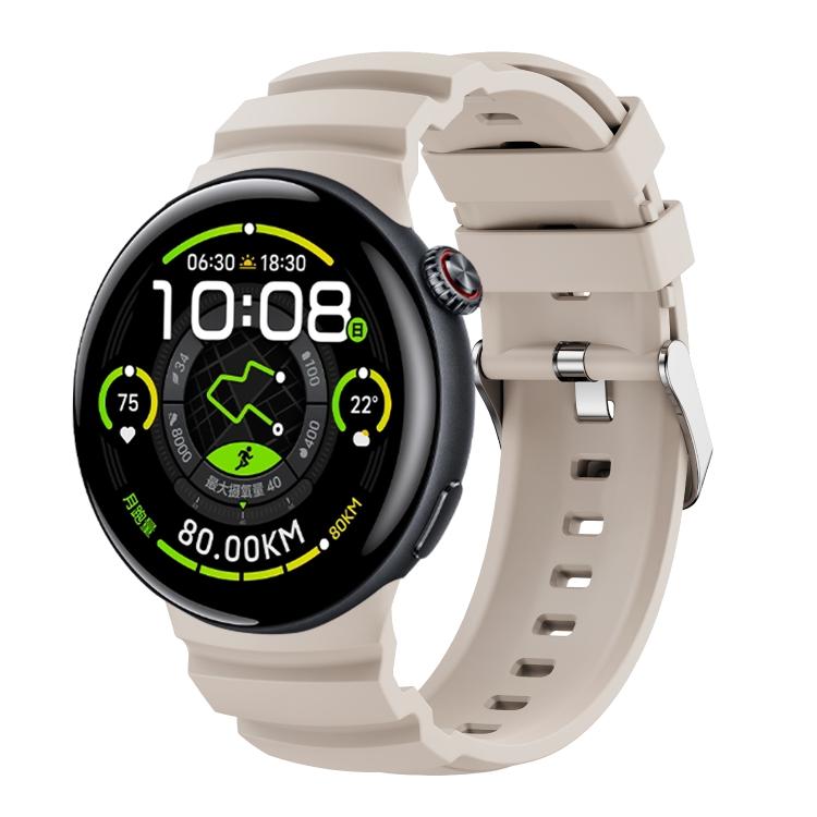 For vivo Watch 5 Solid Color Pin Buckle Sport Silicone Watch Band