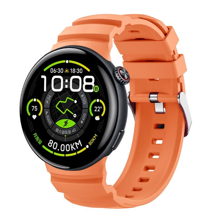 For vivo Watch 5 Solid Color Pin Buckle Sport Silicone Watch Band