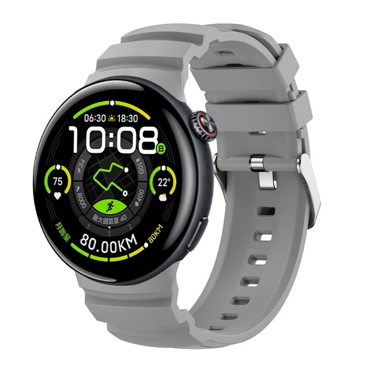 For vivo Watch 5 Solid Color Pin Buckle Sport Silicone Watch Band
