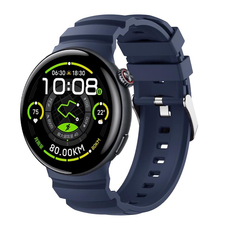 For vivo Watch 5 Solid Color Pin Buckle Sport Silicone Watch Band