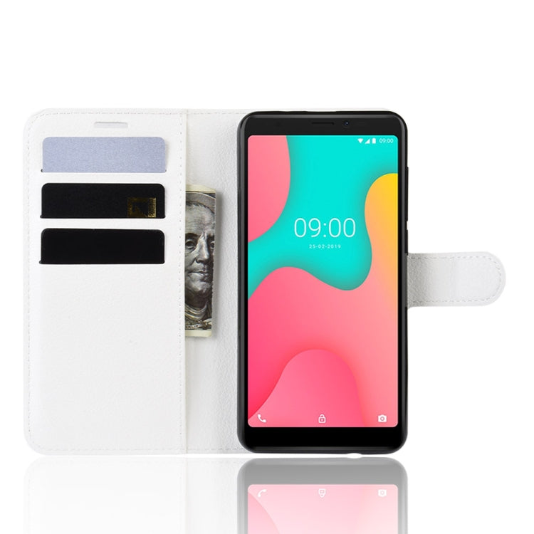 Litchi Texture Horizontal Flip Leather Case for Wiko Y60, with Wallet & Holder & Card Slots