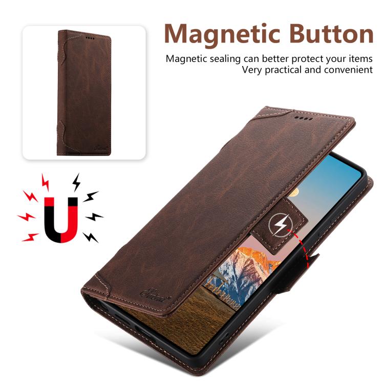 For Samsung Galaxy S23 Ultra 5G SUTENI J07 Multifunctional Horizontal Flip Magsafe Leather Phone Case