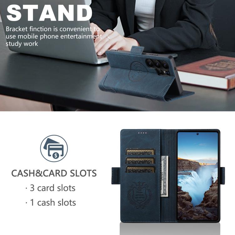 For Samsung Galaxy S23 Ultra 5G SUTENI J07 Multifunctional Horizontal Flip Magsafe Leather Phone Case