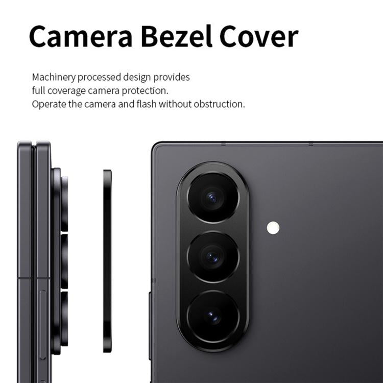 For Samsung Galaxy Z Fold7 5G Kalebol Metal Hollow Lens Protection Ring