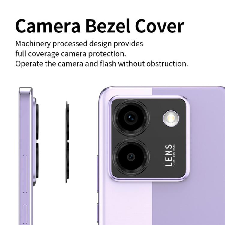 For Xiaomi Poco M7 4G Kalebol Metal Hollow Lens Protection Ring