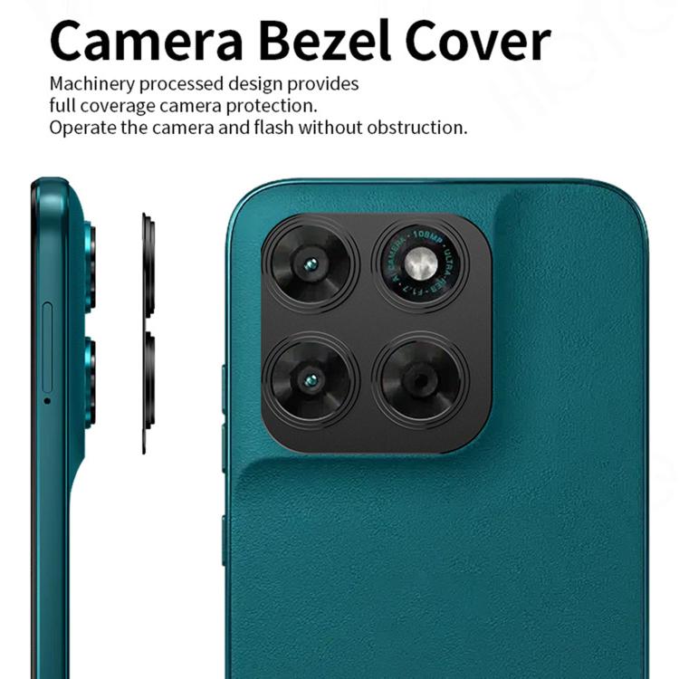 For Motorola Moto G67 5G Kalebol Metal Hollow Lens Protection Ring