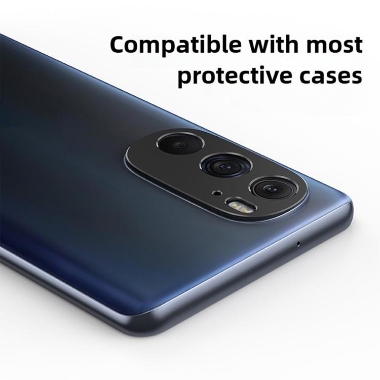 For Motorola Edge 30 Pro Kalebol Metal Hollow Lens Protection Ring