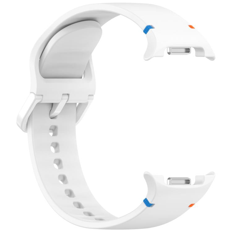 For Samsung Galaxy Watch8 / Watch8 Classic Stitched Solid Color Silicone Watch Band, Size:S