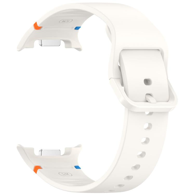 For Samsung Galaxy Watch8 / Watch8 Classic Stitched Solid Color Silicone Watch Band, Size:S