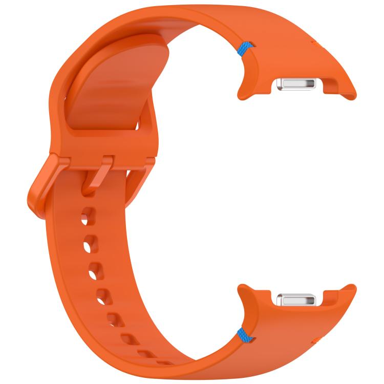For Samsung Galaxy Watch8 / Watch8 Classic Stitched Solid Color Silicone Watch Band, Size:M