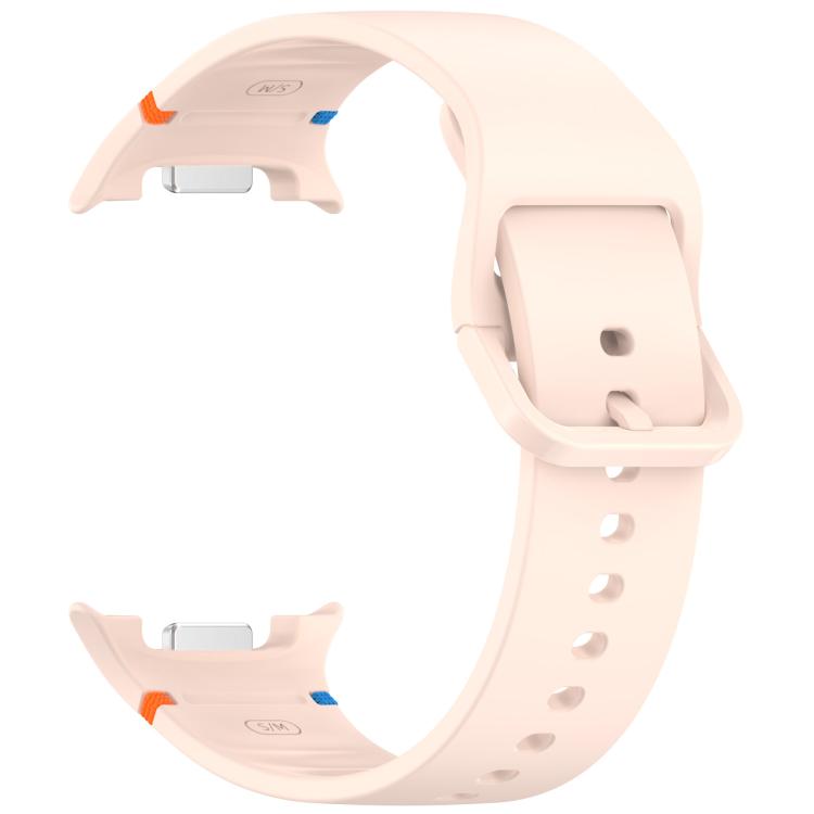 For Samsung Galaxy Watch8 / Watch8 Classic Stitched Solid Color Silicone Watch Band, Size:M