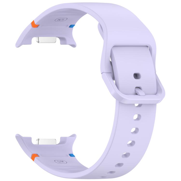 For Samsung Galaxy Watch8 / Watch8 Classic Stitched Solid Color Silicone Watch Band, Size:M