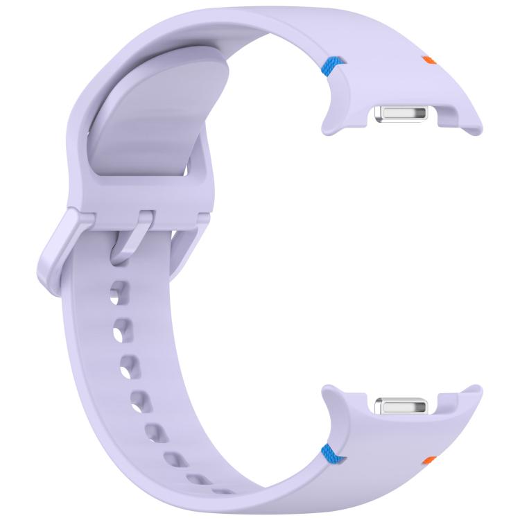 For Samsung Galaxy Watch8 / Watch8 Classic Stitched Solid Color Silicone Watch Band, Size:M