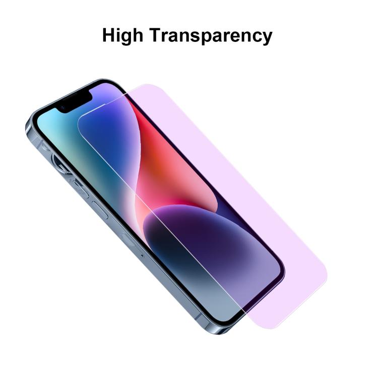 For iPhone 16 Pro JUNSUNMAY 25pcs Anti-Blue Light Clear Tempered Glass Film