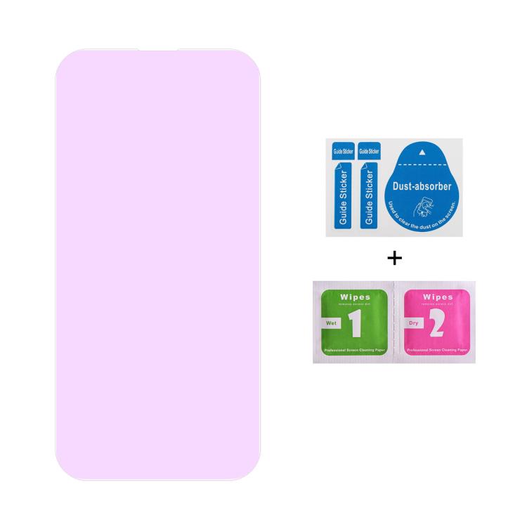 For iPhone 16 Pro JUNSUNMAY 25pcs Anti-Blue Light Clear Tempered Glass Film