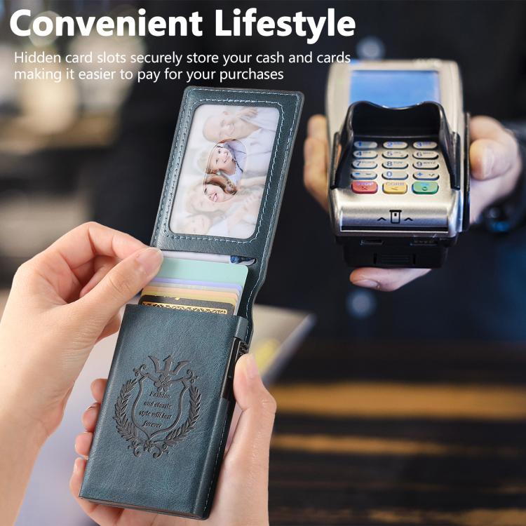 The Suteni oil wax pattern button automatically pops out the veneered printed card box
