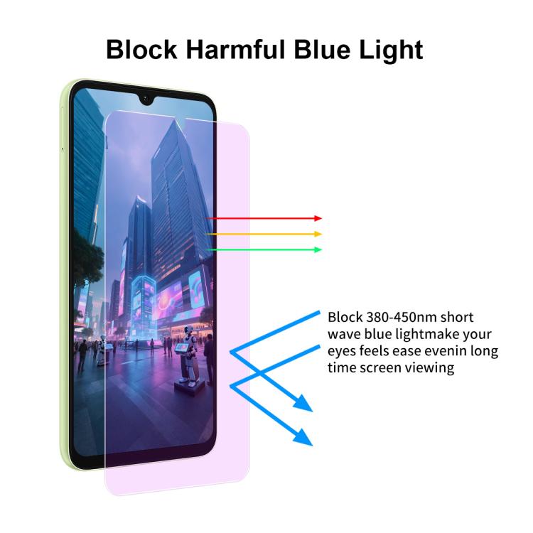 For Samsung Galaxy A25 5G Global JUNSUNMAY 25pcs Anti-Blue Light Clear Tempered Glass Film