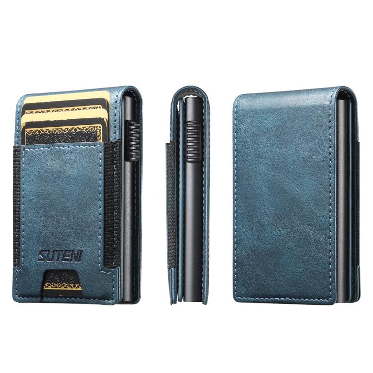 The Suteni oil wax pattern button automatically pops out the elastic band card box