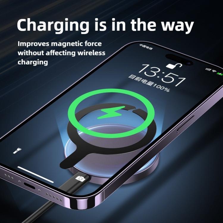Kalebol Wireless Charging Magnetic Suction Ring Iron Sheet Leads Magnet Piece